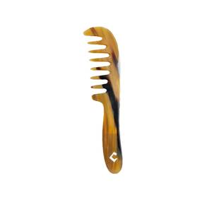 ZONE DE ARTESANÍA Peine Desenredante Moderno y Ecológico de Cuerno de Búfalo Natural Hecho a Mano, con Forma de Peine, Decoración para Bodas del Uttar Pradesh - Product Image 2