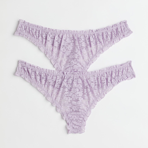Braguitas de Uso Diario para Mujer, Personalizadas, de Cintura Alta, Talla Grande, Sin Costuras, con Estampado Floral, Transpirables, de Spandex/Algodón - Product Image 1