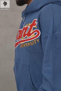 เสื้อฮู้ดดี้ปักโลโก้ตามสั่ง สไตล์สตรีทแวร์สำหรับฤดูหนาว ผ้าฝ้ายฟลีซ ทรงโอเวอร์ไซส์ ซับในผ้าซาติน ระบายอากาศได้ดี สำหรับผู้หญิงและผู้ชาย - Product Image 2