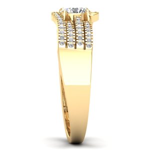 Anillos de Compromiso REYES de Plata de Ley 925 de Alta Calidad con Moissanita Certificada por GRA para Mujer, Diseño Original, Joyería Fina para Boda - Product Image 3