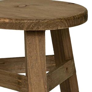 Mini Wooden <b>Stool</b> Plant Stand Flowerpot Rack for Indoor Outdoor Home <b>Garden</b> Office Table Decorative Display Stand - Product Image 4