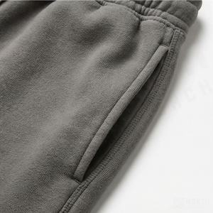 Ensemble court col rond personnalisé OEM de qualité supérieure pour hommes – Tenue décontractée 2 pièces avec short – Costume de sport haute couture - Product Image 5