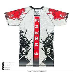 Mawra MMA Rash Guard – T-shirt de compression à manches courtes pour homme, en polyester, à séchage rapide, imprimé par sublimation, pour le combat, unisexe - Product Image 2