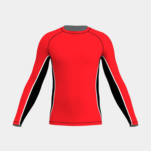 Camiseta Deportiva de Manga Larga con Protección UV, Ecológica y de Compresión, con Logotipo Frontal, Material de Poliéster/Spandex - Product Image 1