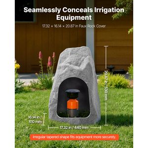 Copertura Leggera per Pozzo in Finta Roccia da Esterno, Design Realistico Senza Giunture, Resistente alle Intemperie, Copertura in Finta Roccia per Serbatoio - Product Image 4