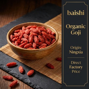 Baies de Goji Sucrées Séchées AD en Vrac, Ingrédient Biologique pour Boissons Chinoises à Base de Plantes, 140 Grains/50g (280g) pour Thés et Boissons Fonctionnelles - Product Image 4