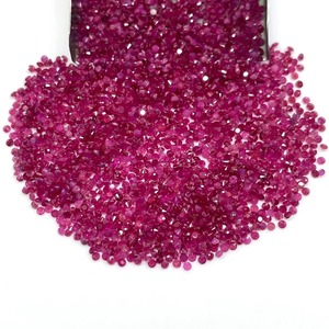 Pierre précieuse en rubis naturel non monté, 1,3 mm, taille ronde, rubis rouge, pierre précieuse en rubis calibrée pour la fabrication de bijoux, certifiée IGI - Product Image 2