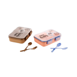 Lonchera Bento de Gran Capacidad para Adultos con Compartimentos y Cubiertos, Hermética, Apta para Microondas, de Grado Alimenticio, para Llevar al Trabajo - Product Image 3