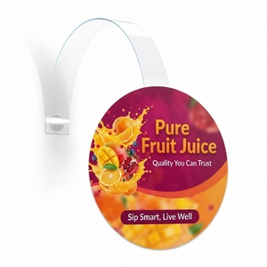 Étiquette publicitaire promotionnelle en PVC écologique sans BPA de qualité alimentaire pour rayonnage de supermarché, présentoir de point de vente, signalétique marketing - Product Image 1