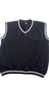 เสื้อสเวตเตอร์ถักคอวีสำหรับเด็กผู้ชาย,เสื้อแขนกุดเครื่องแบบนักเรียนปรับแต่งโลโก้ได้ตามต้องการ - Product Image 3