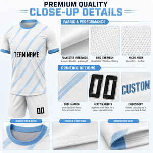 Custom Team <b>Soccer</b> Uniform Jersey and Shorts Sublimation Lightweight Football Kit Personalized Club Sportswear Supplier - Product Image 4