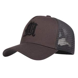 หมวกแก๊ปแบบ snapback 6 แผง ปักลายตามสั่ง OEM/ODM ปีกโค้ง หมวกเบสบอล ผ้าโพลีเอสเตอร์ 100% หมวกตาข่ายแบบ trucker ปักโลโก้ตามสั่ง - Product Image 4