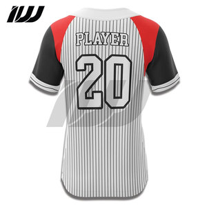 Uniformes Deportivos Sublimados Unisex, Diseño Liso, Manga Corta, para Béisbol y Sóftbol, Tallas Grandes, con Logotipo y Número del Equipo - Product Image 4