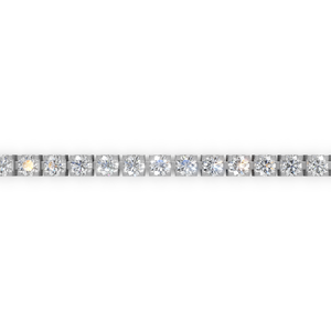 Pulsera de tenis de plata de ley 925 con moissanita tallada para mujer, engaste circular, joyería fina de lujo, regalo de moda/venta al por mayor para fiestas - Product Image 5