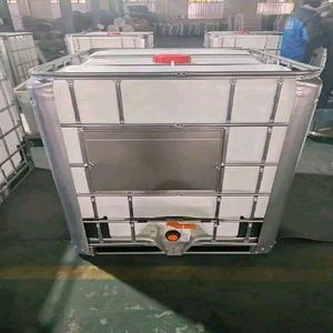 En stock, réservoir IBC blanc de 1000 litres, fût carré en plastique pour le stockage d'eau ou d'essence, avec options noir ou bleu, durable - Product Image 1