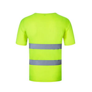 Camiseta de Manga Corta, Camiseta de Seguridad para el Trabajo, Transpirable, con Logotipo Reflectante, Uniformes de Guardia de Seguridad para Primavera y Otoño - Product Image 4