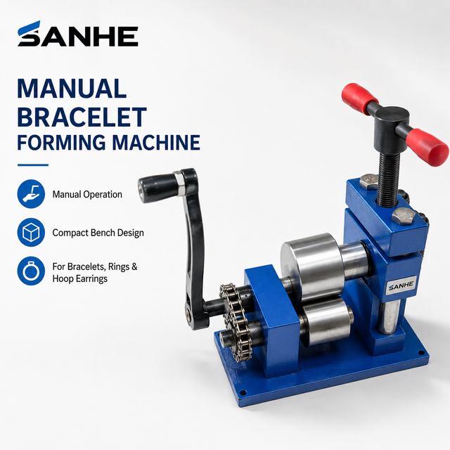 Hand-Cranked Earring Rolling Machine & Bracelet Aluminum Material Manual Automation Gold Silver Ring