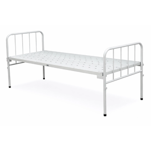 White Metal Hospital <b>Bed</b> <b>Portable</b> Medical Patient <b>Bed</b> Frame Heavy Duty Hospital Use - Product Image 2