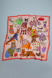 Tela de Satén Estampada Personalizada al por Mayor para Bufandas, para Promoción de Marca Privada en Europa e Israel, Marketing Corporativo OEM - Product Image 5