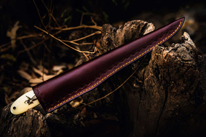 บริษัท บูร์รัค เอ็นเตอร์ไพรส์ มีดแล่เนื้อปลาสั่งทำพิเศษ ใบมีดสแตนเลส ขนาด 8/9 นิ้ว หนา 3.0 มม. พร้อมซองหนัง - Product Image 6