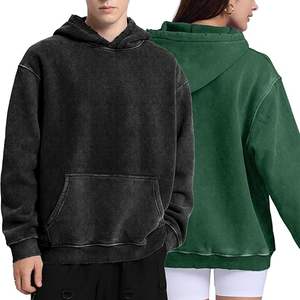 Hoodie Oversize Personnalisé en Coton Pur Délavé à l'Acide avec Texte et Logo Personnalisables Style Vintage Rétro Streetwear Effet Usé Printemps - Product Image 5