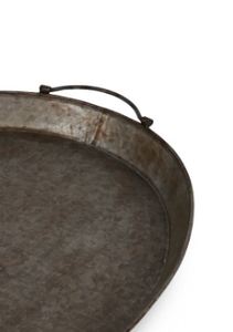 Bandeja de Servicio Vintage Galvanizada para Comida Rápida, Estilo Rústico, de Metal Gris, con Diseño de Frutas, para Bodas - Product Image 5