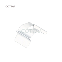 Riel para Cortinas con 6 Ruedas, Componente Principal Derecho, Color Blanco