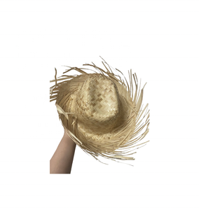 Sombreros de paja de ala ancha al por mayor de Vietnam, tamaño mini, para suministro a restaurantes, decoración de mesas para fiestas, decoración de bares de tacos - Product Image 4