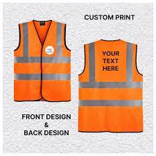 เสื้อกั๊กนิรภัยสำหรับผู้ชายแบบสะท้อนแสง สีเหลืองส้ม มีกระเป๋า ระบายอากาศได้ดี เสื้อคลุมลำลองสำหรับฤดูใบไม้ร่วง ชุดทำงาน - Product Image 3