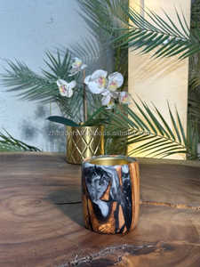 Elegant Resin Epoxy <b>Wood</b> Bakhoor <b>Burner</b> with Artistic Pattern Handmade Arabic Oud <b>Burner</b> Luxury Home Fragrance & Interior Decor - Product Image 3