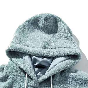 Unisex Fussalp <b>Oversized</b> Sherpa Fleece Ski <b>Hoodie</b> Fussalp Men Women Warm Winter Snowboarding Pullover Baggy <b>Teddy</b> Sweatshirt - Product Image 3
