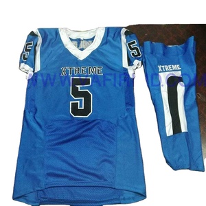 Venta al por mayor personalizado sublimación impresa camisetas de fútbol americano para niños barato uniforme de fútbol americano ropa deportiva americana - Product Image 1