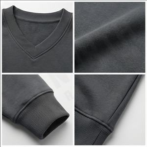 Precio de fábrica Logotipo personalizado Algodón Grueso Recortado Sudadera con capucha Tamaño con estampado en relieve Sudadera con capucha de gran tamaño Diseño Algodón al por mayor - Product Image 4