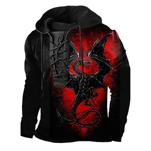 Custom Mens Puff <b>Print</b> <b>Hoodie</b> Screen Printed Graphic Sweatshirt <b>Leopard</b> 3D Printing Heavyweight Fleece Casual Streetwear Hoodies - Product Image 2