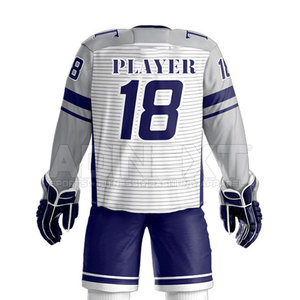 Uniforme de hockey sur glace professionnel respirant 100% polyester coupe ample, dernier design, haute qualité - Product Image 6