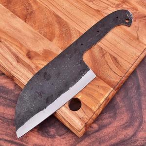 UA Supplies Cuchilla de Chef Recta de Acero al Carbono Hecha a Mano con Punta Caída, Espesor de 0.5mm, 12 Pulgadas, Longitud Personalizable DIY, OEM 1 - Product Image 1