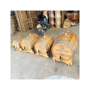 Baril en bois de chêne vintage de qualité supérieure 200L 300L 500L de qualité alimentaire pour la fermentation de la bière et les applications de bain de glace - Product Image 3