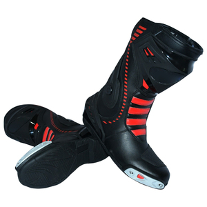 Durable Quality Motocross Boots Durable Leather Protective Design Comfortable Fit Motocross Boots Ideal For Racing Off <b>Road</b> Use - Product Image 3