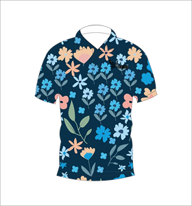 เสื้อโปโลชายพิมพ์ลายดอกไม้ แขนสั้น ผ้าฝ้าย สวมใส่สบายในฤดูร้อน ระบายอากาศได้ดี ทอผ้าอย่างดี มีโลโก้ด้านหน้า ทรงปกติ - Product Image 2