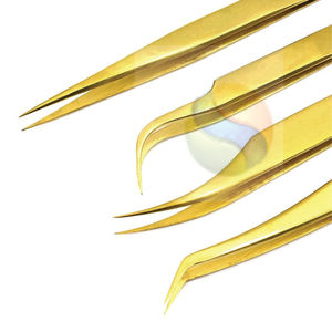 Pince à épiler de précision en acier inoxydable pour extensions de cils, antistatique, pour artistes professionnels, à pointe haute précision - Product Image 5