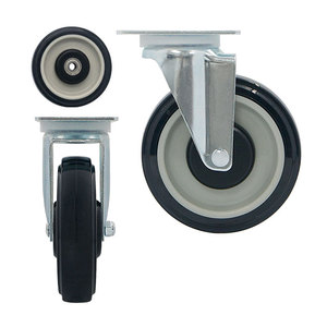 Mesa de Coctelería con Ruedas de TPU de 5 Pulgadas, Grado Industrial, Bajo Ruido, Capacidad de Carga de 120 kg - Product Image 1