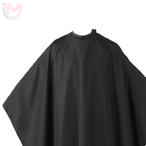 IMANS ENTERPRISES Cape de Coiffure Professionnelle Noire en Polyester Résistante à l'Eau pour Barbier et Salon de Coiffure - Product Image 2
