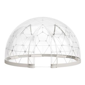 Tenda a Bolla Trasparente da Giardino 9.5 X 5.7 ft, Igloo Geodetico per 2-4 Persone, Resistente alle Intemperie, con Finestra PV - Product Image 1