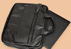 Premium Genuine <b>Leather</b> <b>Laptop</b> <b>Bag</b> Handles | Stylish Luxury Business Briefcase Unisex | Lightweight Waterproof Durable Office - Product Image 6