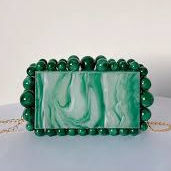 กระเป๋าคลัทช์เรซิ่นหรูหราสำหรับผู้หญิง ลายหินอ่อนโบราณ แข็งแรง ทนทาน แฟชั่นทันสมัย เหมาะสำหรับงานแต่งงาน รุ่นแคปซูล BY MULTI CRAFT - Product Image 3