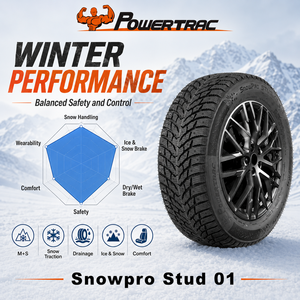 Neumáticos Radiales de Invierno POWERTRAC SNOWPRO - 155/70R13-185/55R15 Ancho 13-15" Tamaños de Rin <span class=keywords><strong>para</strong></span> Reemplazo/Reparación - Product Image 1