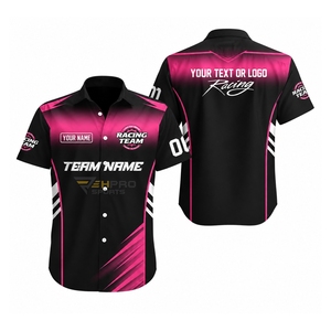 Camisetas de Carreras de Alta Calidad con Botones, Camisetas de Equipo de Carreras F1, Camisetas de Mecánico, Camisetas de Trabajo para Equipo de Boxes, Fabricante de Ropa para Carreras de Autos - Product Image 1