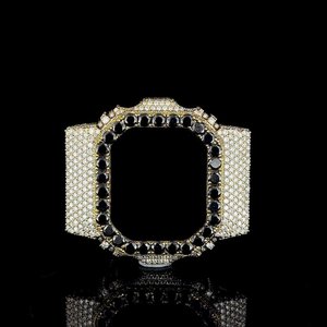 Custom DRE109 Sapphire Crystal Analog Alarm Diver Digital <b>Watch</b> Luxury Ice <b>Set</b> Hip Hop Bling Premium Streetwear Fashion GSHOK - Product Image 2