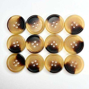 Boutons en agate naturelle de qualité supérieure, en corne de buffle, style animal sculpté, avec fonction imperméable - Product Image 1