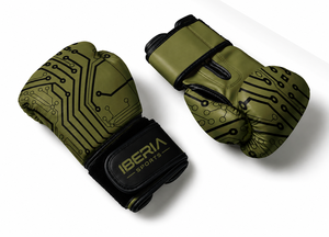 ถุงมือชกมวย IBERIA รุ่นพรีเมียม สีเขียวมะกอก ทำจากหนัง PU สำหรับฝึกซ้อม รับทำโลโก้ตามสั่ง (OEM) ขายส่งอุปกรณ์กีฬา - Product Image 4